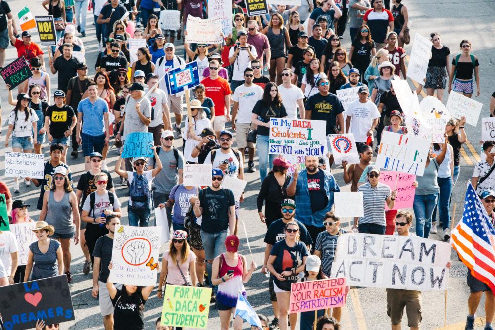 Los Angeles March for Immigrant Rights, 2017.
