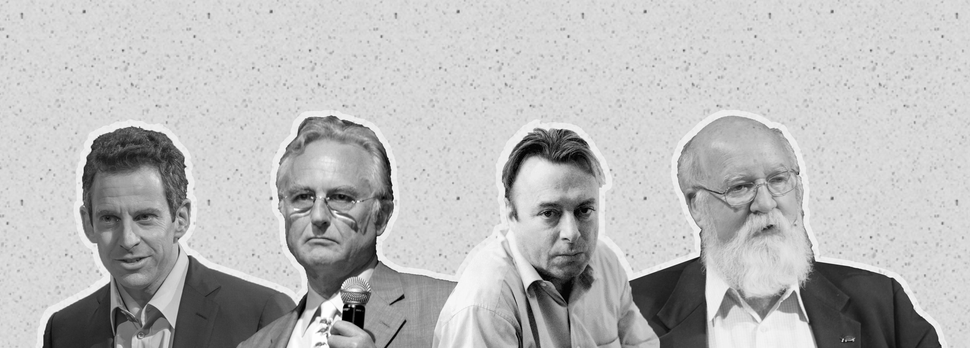 Image of Sam Harris, Richard Dawkins, Christopher Hitchens, Daniel Dennett