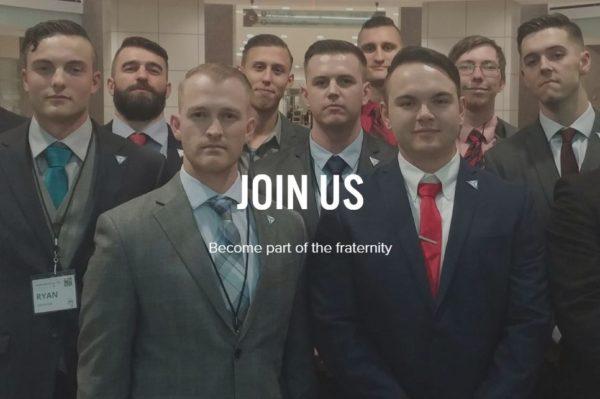 “Become part of the fraternity”: Screenshot from the Identity Evropa website.