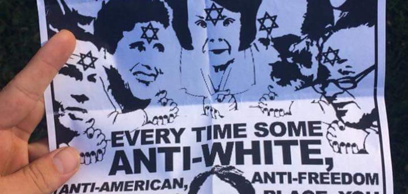 Anti-Semitic flier distributed by the Daily Stormer