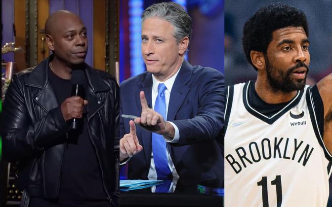 Dave Chapelle, John Stewart, and Kyrie Irving