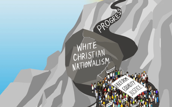 Illustration of White Christian Nationalism